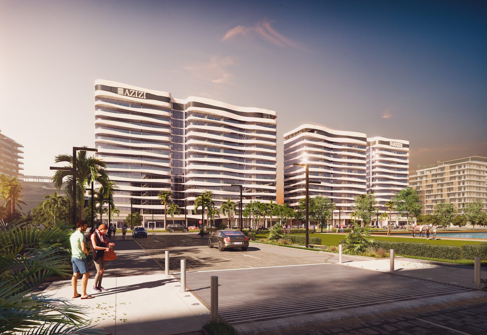 Dubai South_Azizi Venice_A 003_Front Street View Day_02